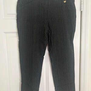 Ellen Tracy Black Pinstripe Chinos